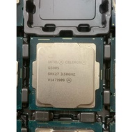 CPU - Intel Celeron G5905 3.5 GHz 4MB LGA1200 58W 14nm processor disassembled.