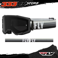 GOGGLE FLY RACING ZONE GREY BLACK SMOKE LENS GOGGLE CROSS MTB FLY ZONE