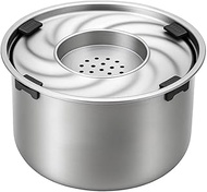 1.5 Gal Spill-Proof Dog Water Bowl – 198oz Stainless Steel No Spill Slow Feeder for Large Dogs – Ant