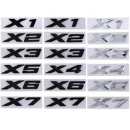 3d Chrome Letters For Car BMW X1 E87 F48 E84 X2 F39 X3 F25 E83 G01 X4 F26 G02 X5 E70 E53 F15 G05 EX6