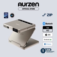 Aurzen ZIP Tri-Fold Portable Mini Projector