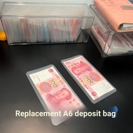 Money Bag A6 Style Money Bag Flat Version 31 Days 52 Weeks Money Saving Clock Card Plastic Storage B