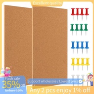 In -Cork Board Bulletin Board, Small Rectangular Pin Board for Wall, Self-Adhesive Cork Board for Of
