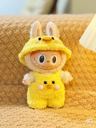 Labubu-quần áo cho búp bê labubu V1 -V2 áo set bộ vịt kèm túi cho labubu popmart/vịt len handmade