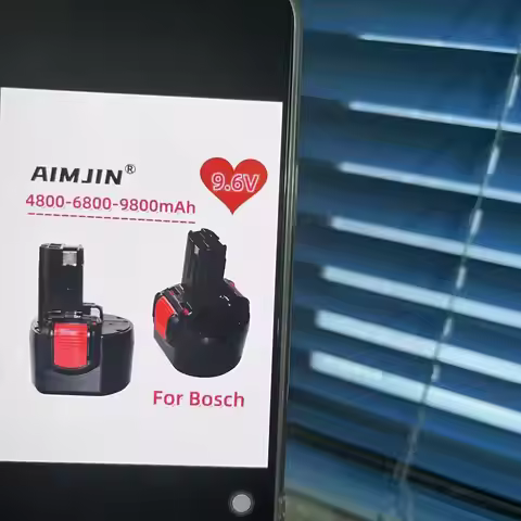 9.6V For Bosch BAT119 4.8/6.8/9.8Ah BAT048 Ni-CD Replacement Battery BH984 BPT1041 Drill Screwdriver