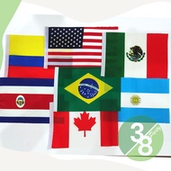 American Continent Country Flag Mini Cloth Flag