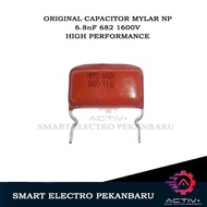 ORIGINAL MYLAR NP 682H 1600V 1.6KV CAPACITOR 682J 6N8 6.8NF 6.8 NF 1600VOLT CAPACITOR MILAR 1600 VOL