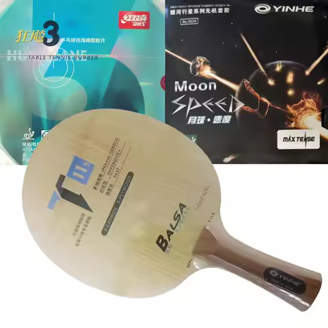 Pro Combo Racket YINHE T-11+T-11S Table Tennis blade with DHS NEO Hurricane 3 and Moon SPEED Rubber 