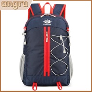 ANGRU4598 ใช้งานได้หลากหลาย กระเป๋าเป้สะพายหลังขี่ภูเขา Dacron Dacron เบาเป็นพิเศษ กระเป๋าสำหรับเดิน