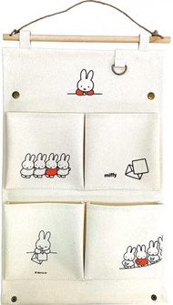 Miffy - 日本版Miffy掛袋 Miffy文具收納掛袋 Orange 文具壁掛架 小物掛袋 平行進口