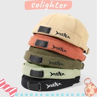 SOLIGHTER Brimless Hat, Adjustable Breathable Beanie Hat, Fashion Unisex Solid Color Docker Cap