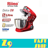 Riino Dolce D8 5L Stand Mixer 1000W Tiffany and Red - SC206