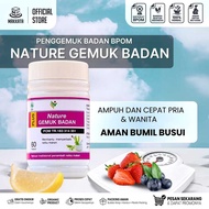 OBAT PENGGEMUK BADAN 1 BOTOL NAIK 3 KG PERMANEN || OBAT GEMUK BADAN KAPSUL NATURE isi 60 Kapsul BPOM