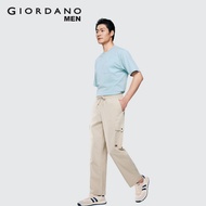 Giordano Men Drawstring Khaki Cargo Pants