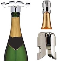 Stainless Steel Beer Bottle Opener Vacuum Sealed Sparkling Champagne Wine Bottle Saver Stopper Cap Bottle Opener for Bar Tool zhengpingpai