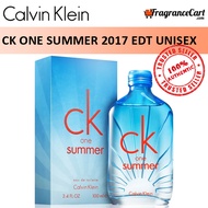 Calvin Klein cK One Summer 2017 EDT for Unisex (100ml) Men Women Eau de Toilette 1 Blue [Brand New 100% Authentic Perfume/Fragrance]