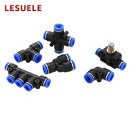 PW Air Pipe Quick Tee Peg Pw 6-4 8-6 10-8 Reducing Hose Pneumatic Connector Two-Way High Pressure Pi