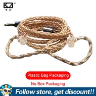 KZ 90-7 Upgrade Earphone Cable Gold Silver Copper Mixed Earbuds Wires C Pin Headphone Lines 2 Pin De