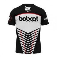 3D Print Bobcat T-Shirt Short Sleeve Black White Grill Predator Edition Unisex