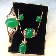Jade 4in1 Adult set Earing、ring、necklace、bangle