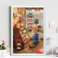 Cross Stitch  Set  Cross Stitch Kit  cross stitch complete set   cross stitch pattern Rabbit Peter Print Set Pattern Thread