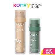 INGU Set 2Items Brightening Crystal Serum 50ml + Green Tea Retinol Serum Shot 30ml อิงกุ เซทเซรั่ม