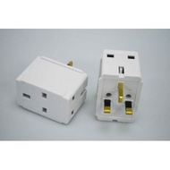 UK ADAPTOR 3 PIN 3 WAY - 7387