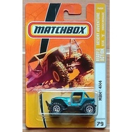 Matchbox 2008 MBX 4X4 Blue A, mint condition, card And bubble 170
