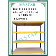 BOLTLESS RACK with FIBERBOARD@60cmD x 180cmL x 180cmH@4 Levels