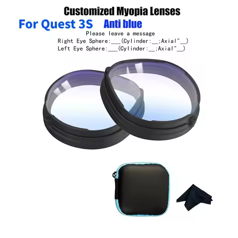 Magnetic VR lens Eyeglass Frame for Quest 3S/Quest 2 Optical Prescription Lenses Myopic For Oculus Q