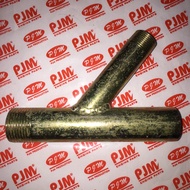 MESIN Y PIPE BRANCH PIPE WATER PUMP CONNECTION 1INCx3/4 CONNECTION FROM WATER PUMP MACHINE TO WATER 