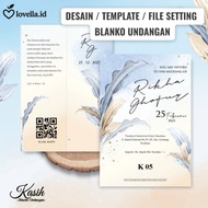 CDR Invitation Blank Love Setting File 05 - Invitation Design Template Ready to Edit
