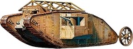 Master Box MB72001 1/72 British Mark 1 Type 1 Rhombus Tank Male with 57mm Gun 1916 Plastic Model