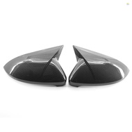 2PCS Side Mirror Cover Trim Replacement For VW Golf 7 7.5 MK7 7.5 GTI R 14-19