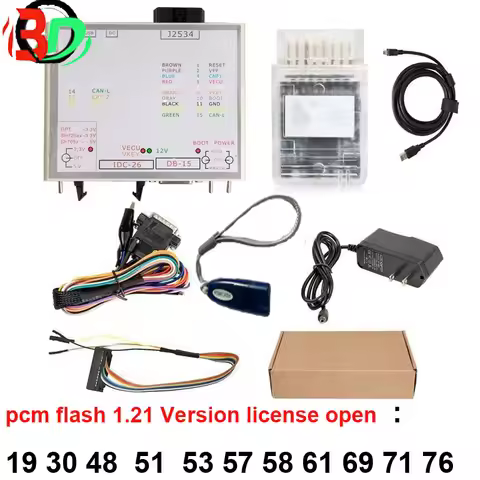 latest v1.21 Flash PowerBox for JTAG for Hitachi Tactrix Openport 2.0+ECUFLASH ECU Flash Cable with 