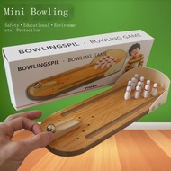 Mini Bowling Game Table Wooden Toys Children's bocce ball