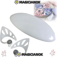 MAGICIANOK Elf Ear Headphones Bluetooth, Fingerprint Touch Dual Microphone Elf Ear Earbuds, Noise Re