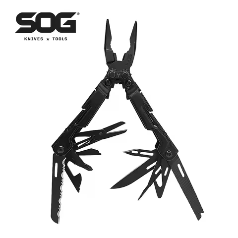 SOG PowerPint 18-in-1 Multi-Tool Pliers Multifunctional Hand Tools Portable EDC Outdoor Survival Cam