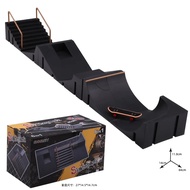 6 In 1 Finger Board Skate Park Ramp Track Skatepark Fingerboard Rail การฝึกอบรมกีฬาดาดฟ้าสเก็ตบอร์ดช