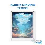 Wall Frame Acrylic Wall Mount Display Poster Products Acrylic Mading Board Frame Transparent Wall Ce