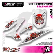 Transparent Striping Premium Quality Arai Motip Carburetor StickerBEAT Arai Sticker
