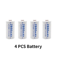2023 NEW CR123A RCR 123 ICR 16340 Battery 2800mAh 3.7V Safety Camera Rechargeable Battery Lithium Io