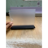 Menu size A5, A6 horizontal format for table