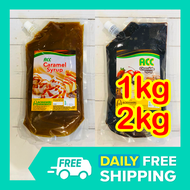 Injoy ACC Bubbles CHOCOLATE SYRUP CARAMEL SAUCE 1kg 2kg Strawberry Syrup for Coffee and Sauces Flavo