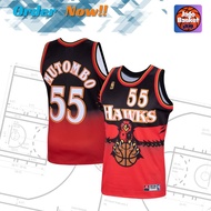 NBA Classic Dikembe Mutombo Atlanta Hawks Basketball Jersey - Denver Nuggets