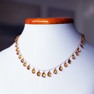 K18頂級黃水晶裝飾項鍊 黃昏之女們 Hesperides