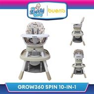 Bueno Grow360 Spin 10in1 Multifunction High Chair & Activity Center (6 Months to 25kg)