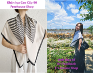 Khăn lụa vuông công sở 70 70x70 khăn quàng cổ băng đô thời trang nữ văn phòng khăn turban bandana ca
