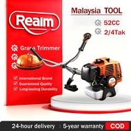 REAIM 2/4 Stroke Brush Cutter Gasoline Potong Rumput Lawn Mower Grass Trimmer Heavy Duty