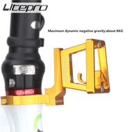 Litepro Folding Bicycle Bracket Block Front Bag Basket Carrier Aluminum Alloy 412 SP8 Bike Pig Nose Pannier  For Dahon